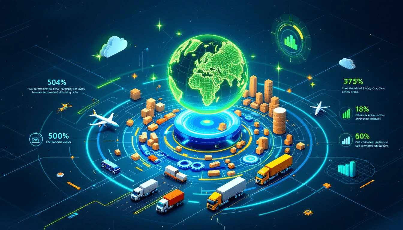 Visual representation of freight optimization.