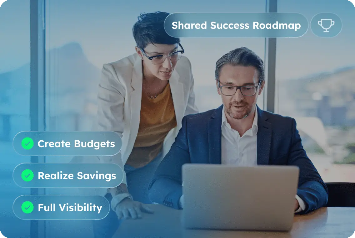 Partnership model icon symbolizing shared success and value-based logistics optimization